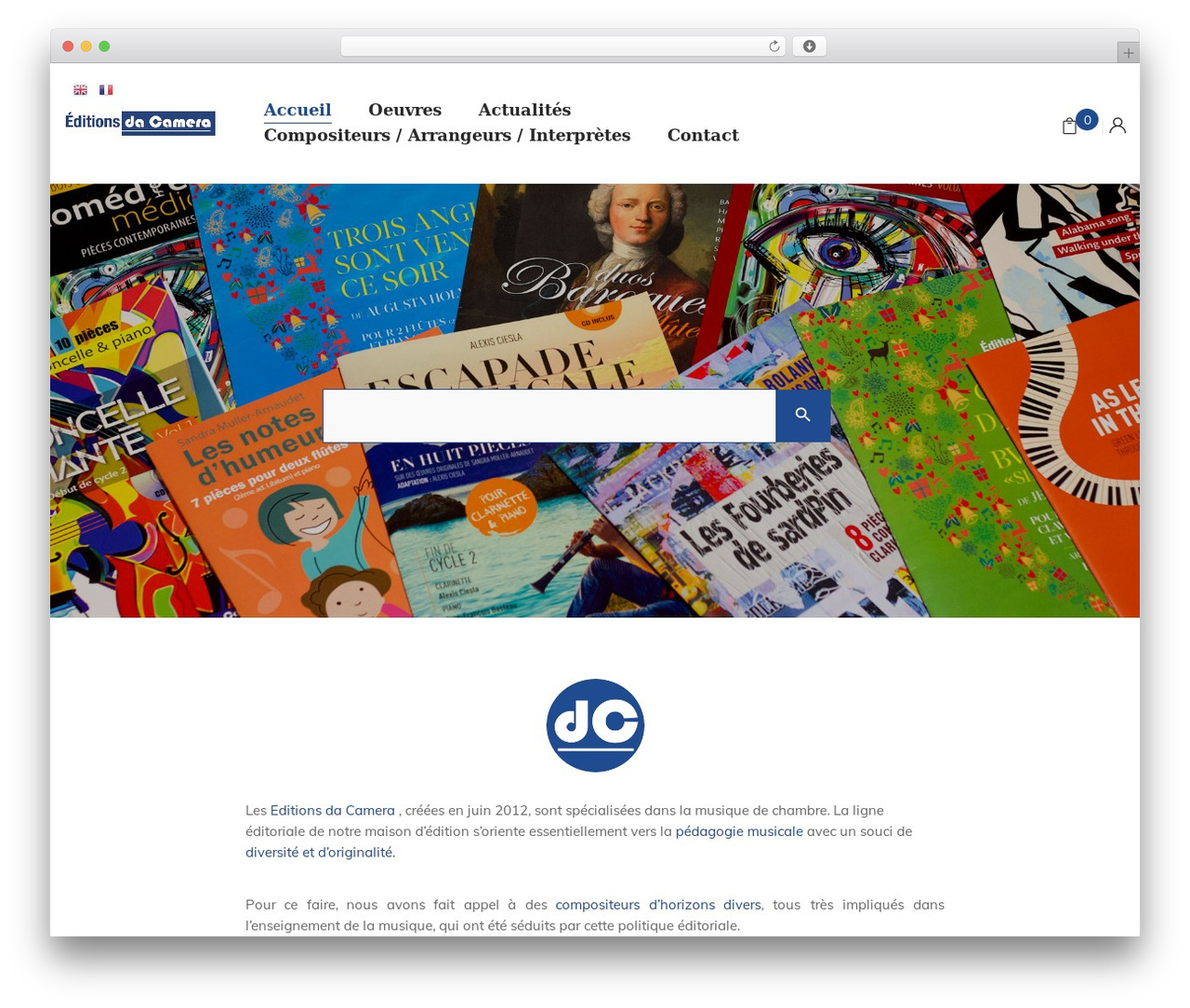 Bootin theme WordPress - editions-dacamera.com