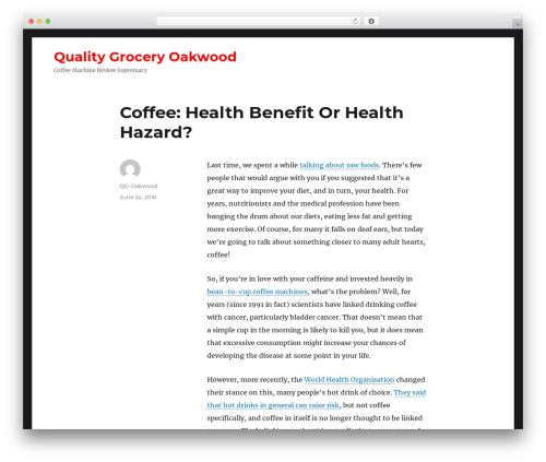 Dansal WordPress theme - qualitygroceryoakwood.com