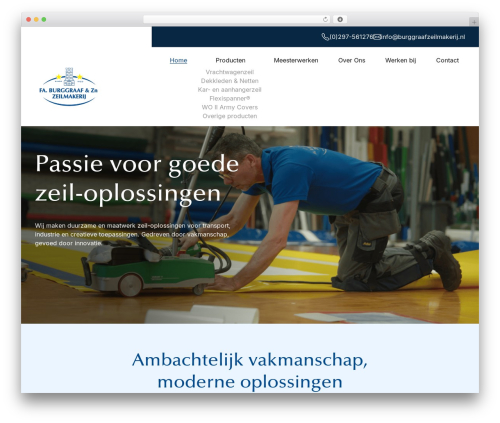 Default Sections WordPress theme design - burggraafzeilmakerij.nl