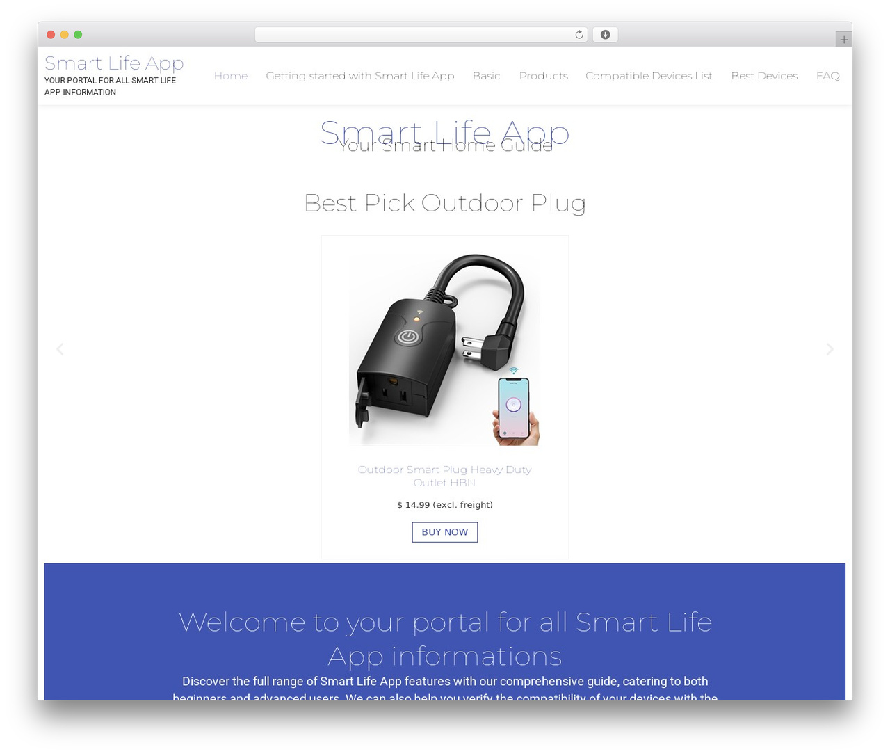 Hello Elementor WordPress theme - smart-life-app.com