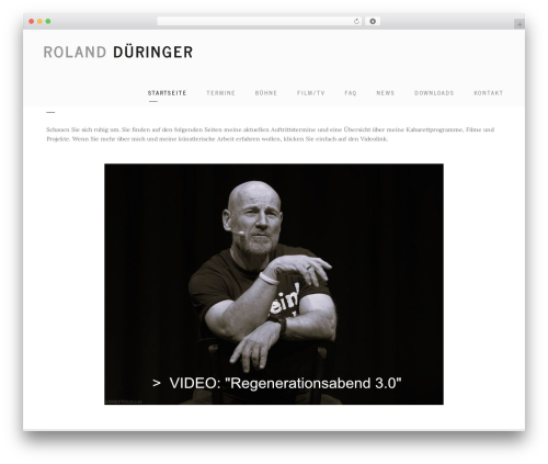 Kleanity WordPress theme - dueringer.at