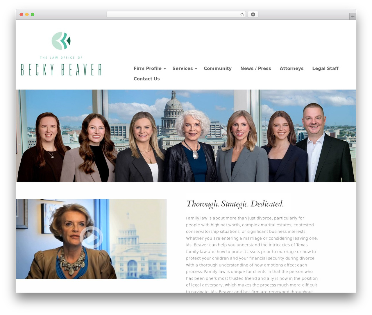 Medi WordPress theme - beckybeaverlaw.com