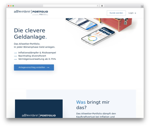 PSS WordPress theme - allwetterportfolio.ch