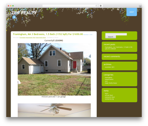 Rounded theme WordPress - zenrealtygroup.com