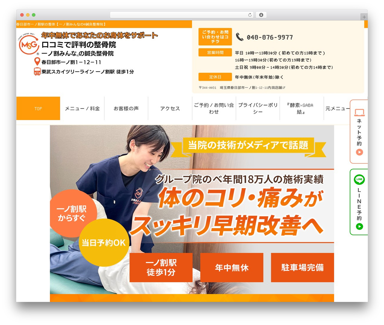 Selfull WordPress theme - ichinowari-seikotsu.com