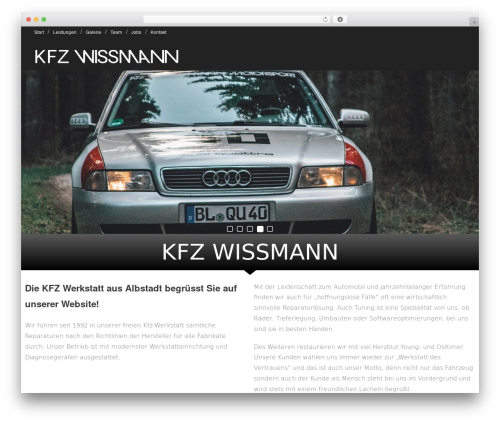 Shuttle theme WordPress - kfz-wissmann.de