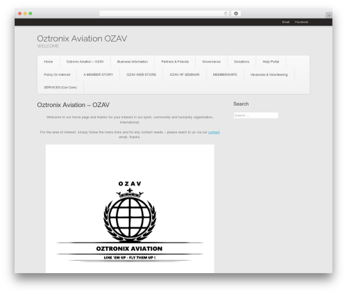 WordPress theme Aviator - oztronixaviation.com