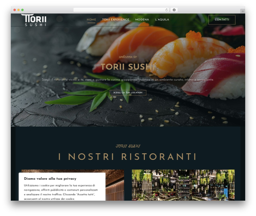 WordPress theme baseTheme - toriisushi.it