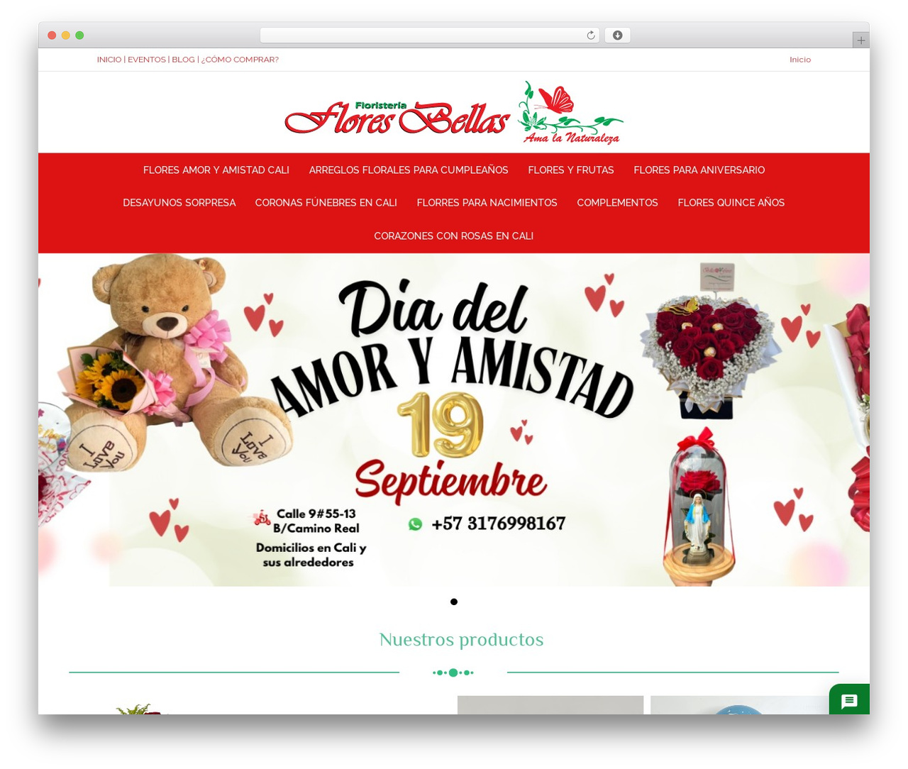 Beaver Builder Theme WordPress theme - floresbellasfloristeria.com
