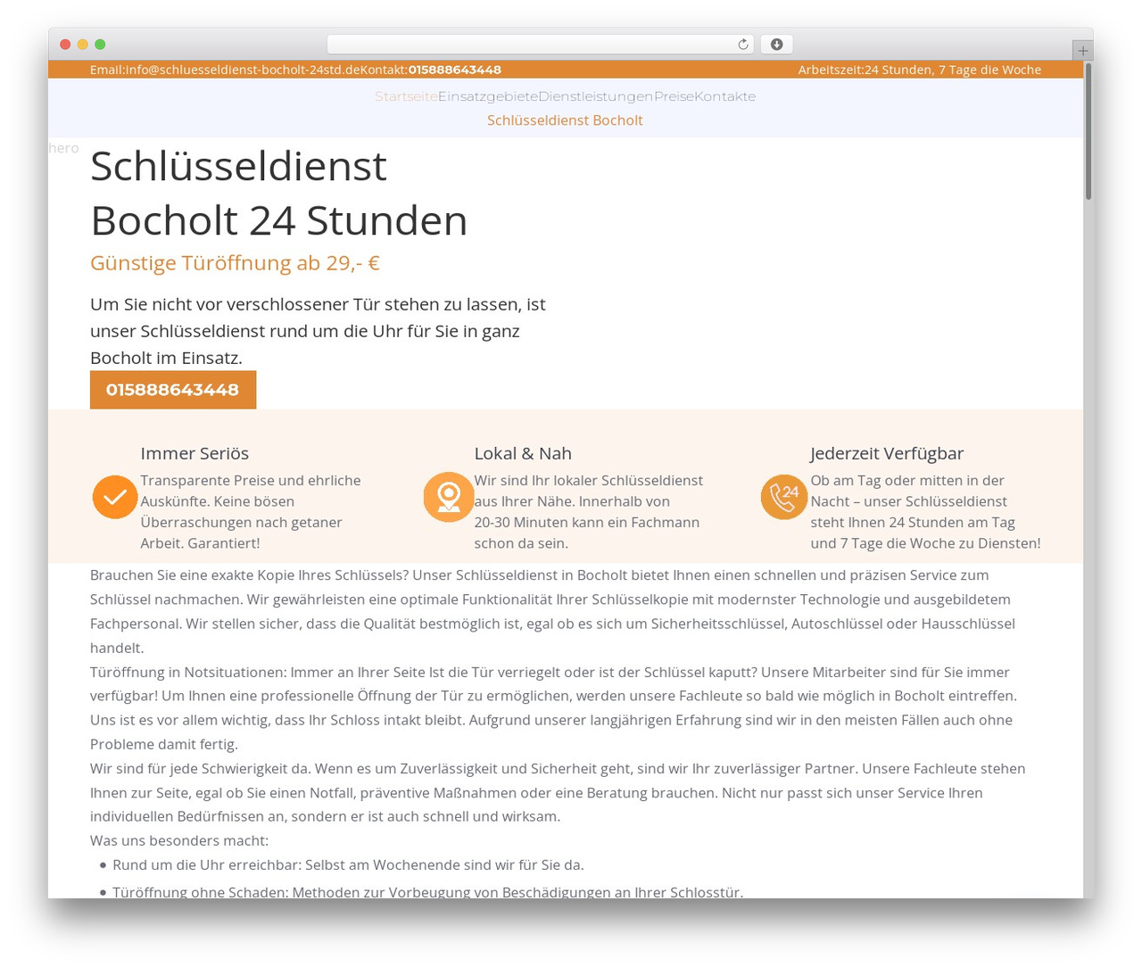 Berlin WordPress theme - schluesseldienst-bocholt-24std.de