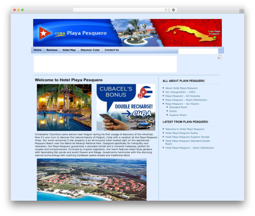 Cherry parallax WordPress plugin - cubaplayapesquero.com