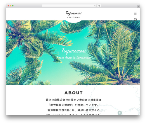 Best WordPress theme template - tinjunomori.com