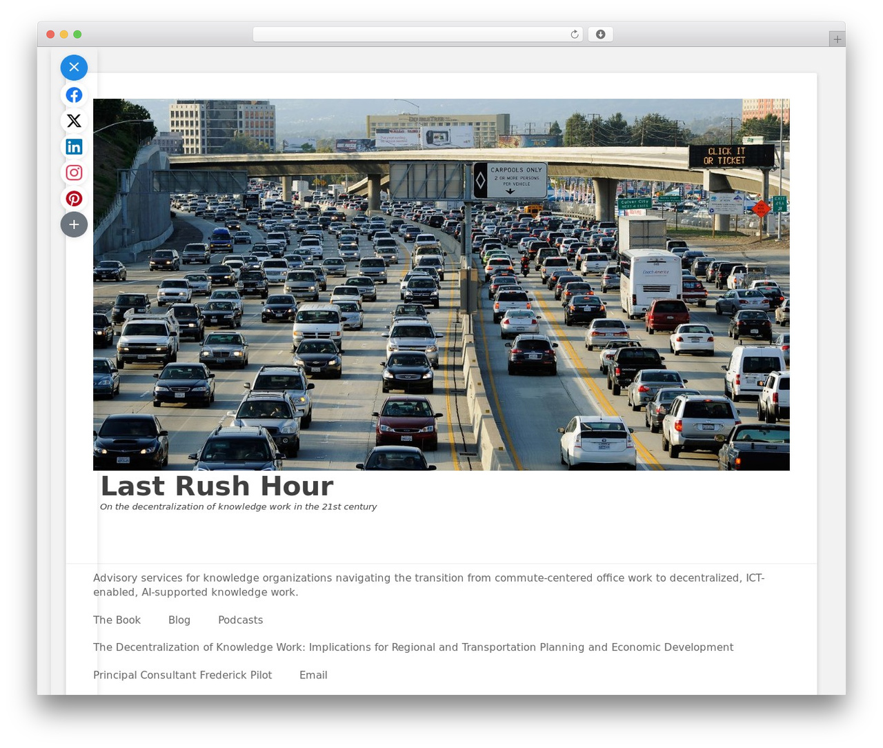 Catch Base WordPress theme - lastrushhour.com