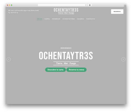 Caverta WordPress restaurant theme - ochentaytres.com