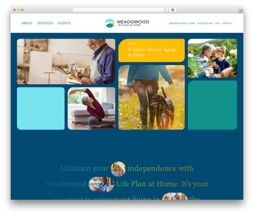 Dev Baseline WordPress theme - meadowoodathome.net