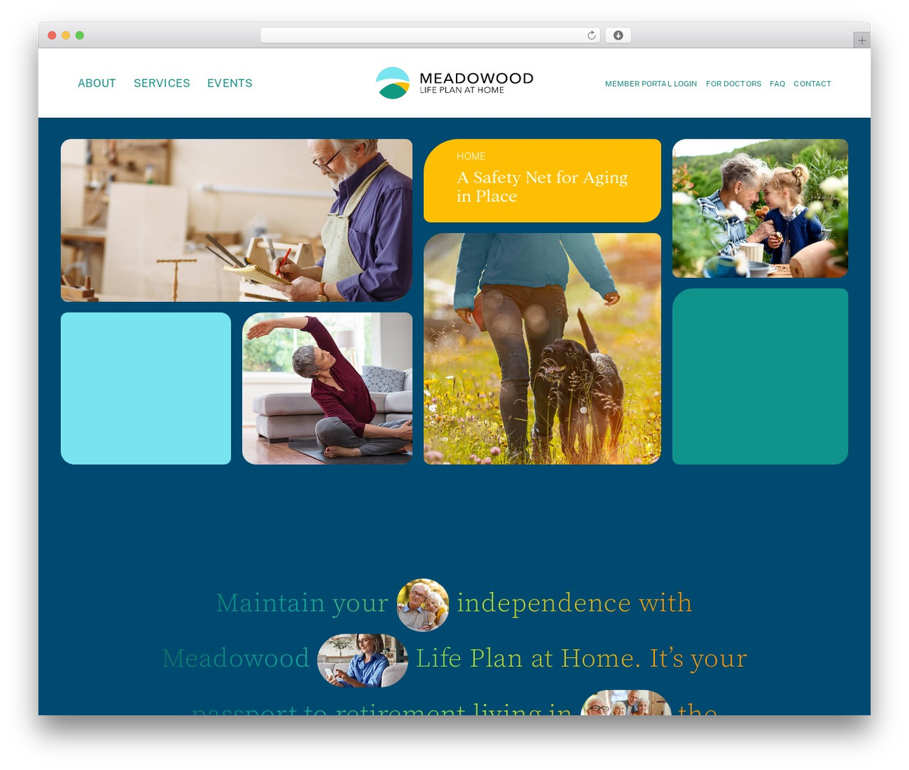 Dev Baseline WordPress theme - meadowoodathome.net