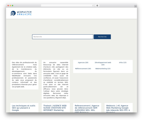 generic-site WordPress theme - webmasterannuaire.com