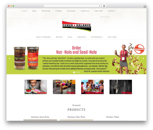 Market Theme gym WordPress theme - powerandbalancefitness.com