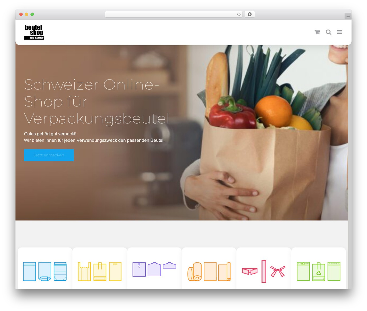 Theme WordPress Avada - beutel-shop.ch