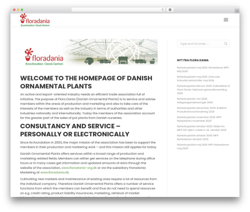 Theme WordPress The7 - floradania-org.dk