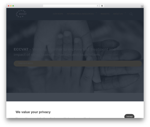 Website theme WordPress website theme - eccvat.org