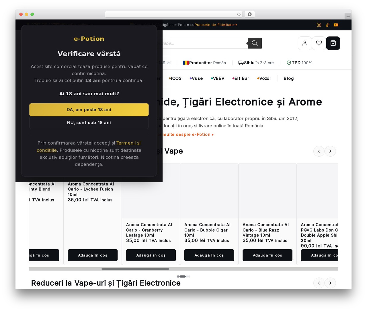 WordPress theme Shoptimizer - e-potion.ro