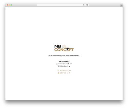 WordPress theme noxweb - mbconcept.ch