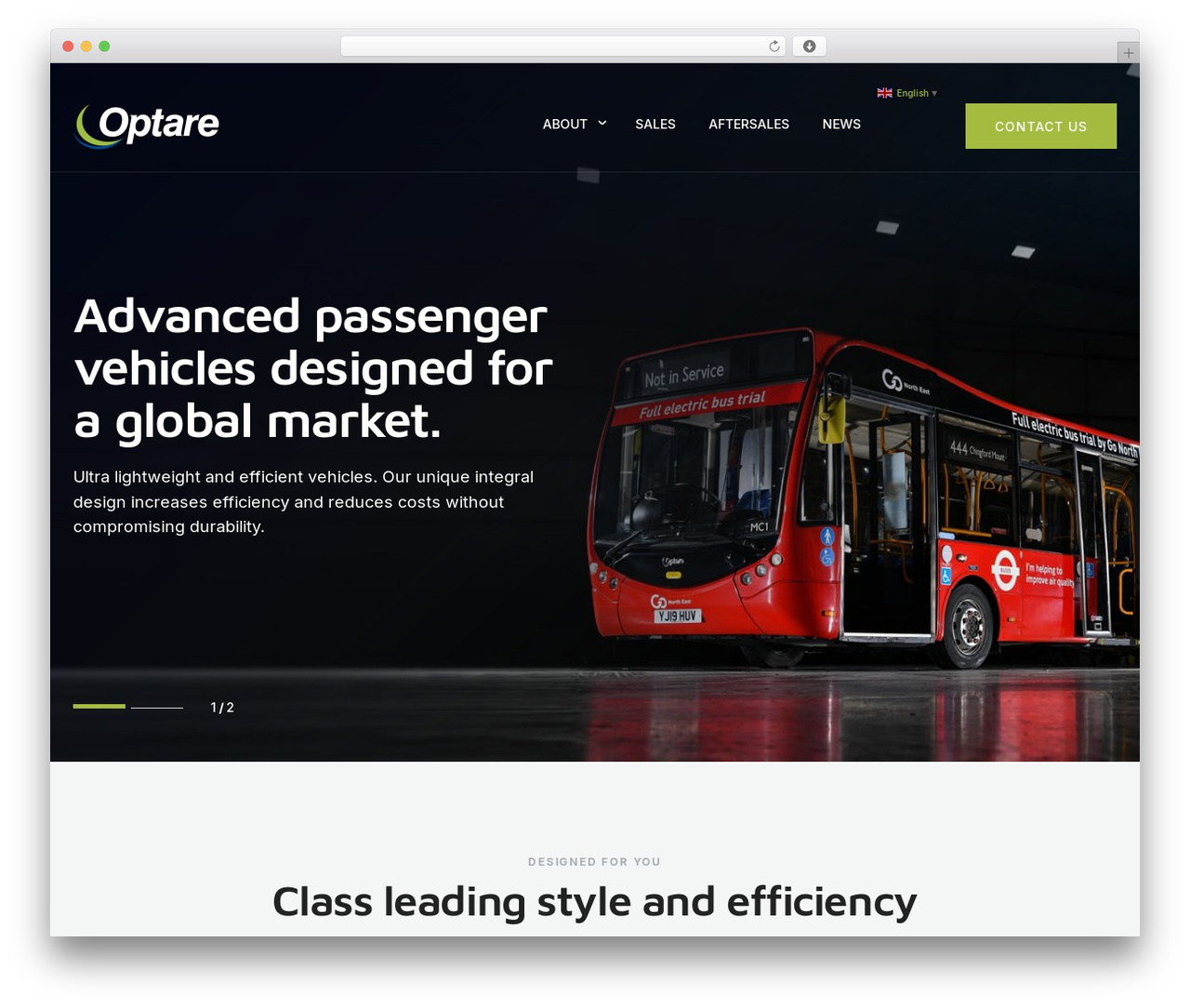 WordPress theme Optare - optare.com WordPress theme Optare - optare.com