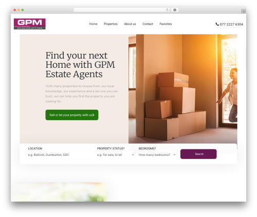 WordPress theme WpResidence - gpmproperty.com