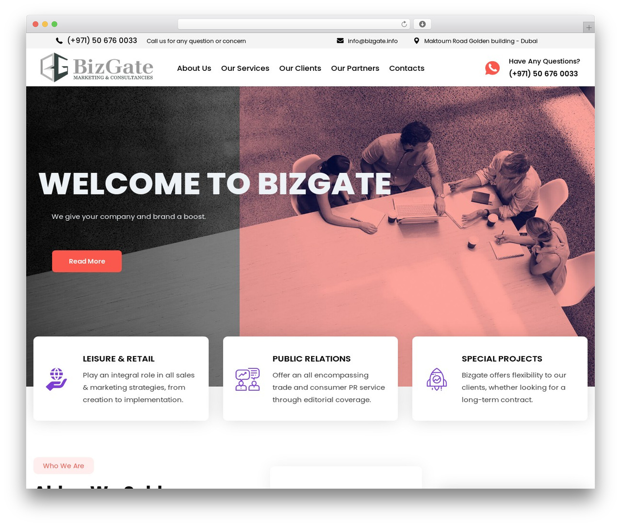 WordPress website theme Setech (Child Theme) - bizgate.info