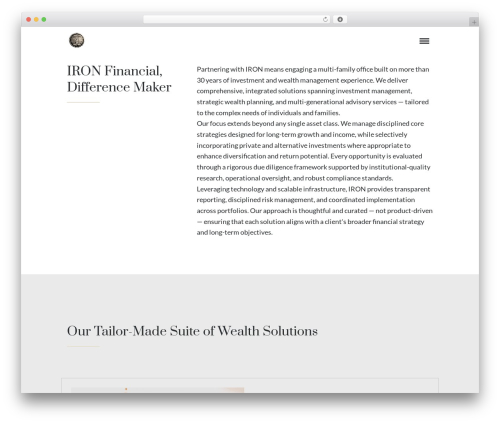 WP theme O'Connor - ironfinancial.com