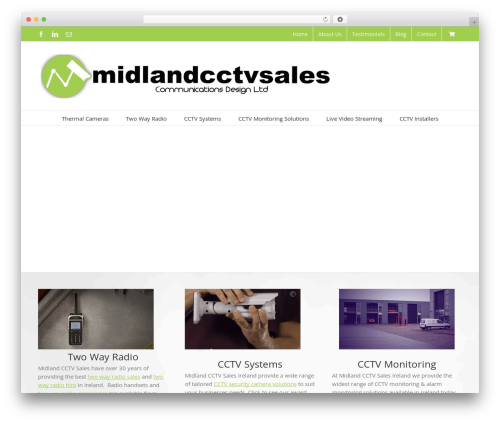 Avada WordPress theme - midlandcctvsales.ie