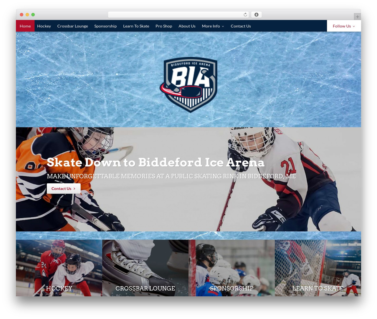 Bike Shop WordPress theme - biddefordarena.com