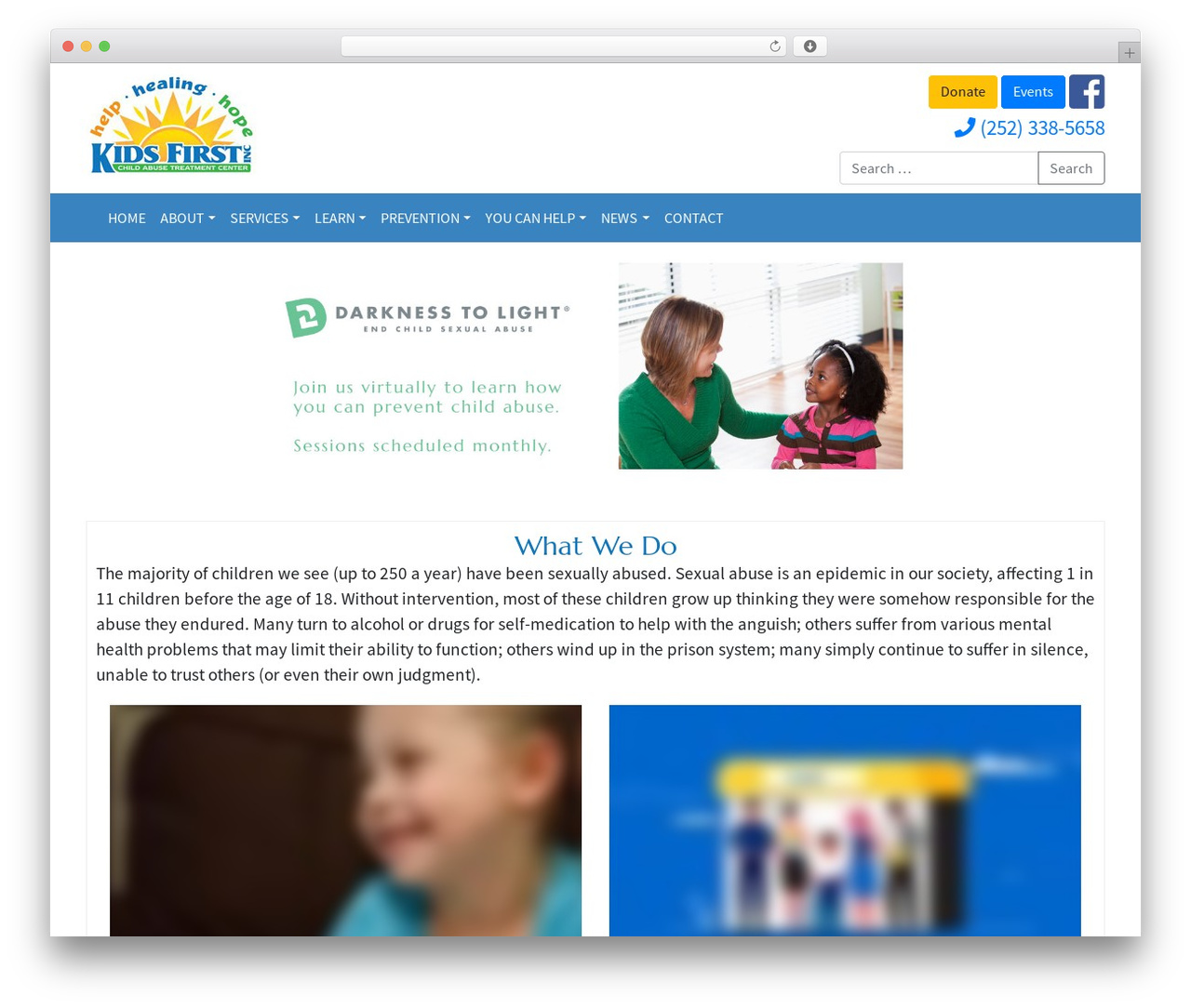 Bootstrap Basic4 best free WordPress theme - kidsfirstinc.org