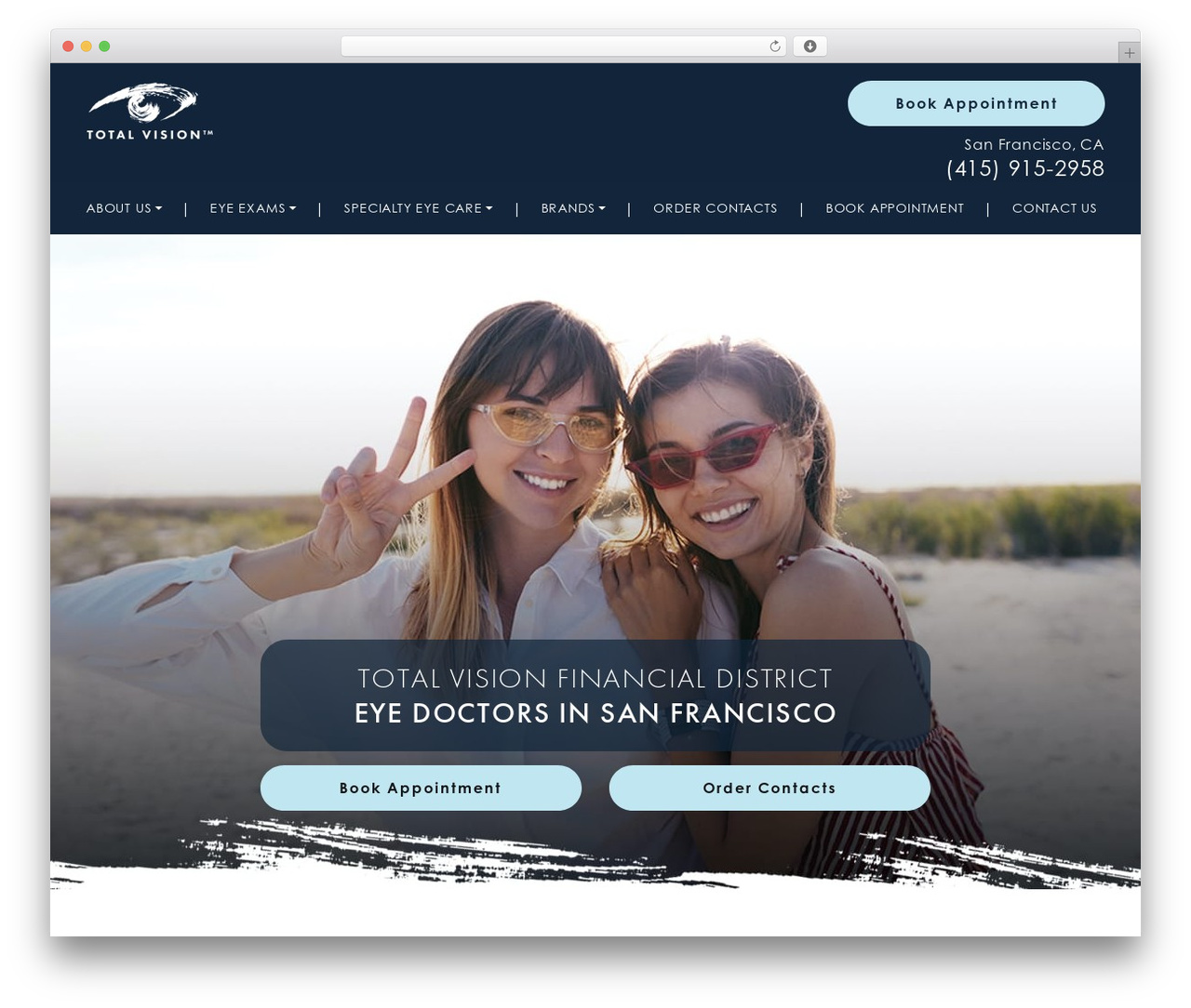 CustomStrap WordPress website theme - totalvisionsanfrancisco.com