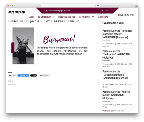Dancing Star theme WordPress - jazz-pulsion.com