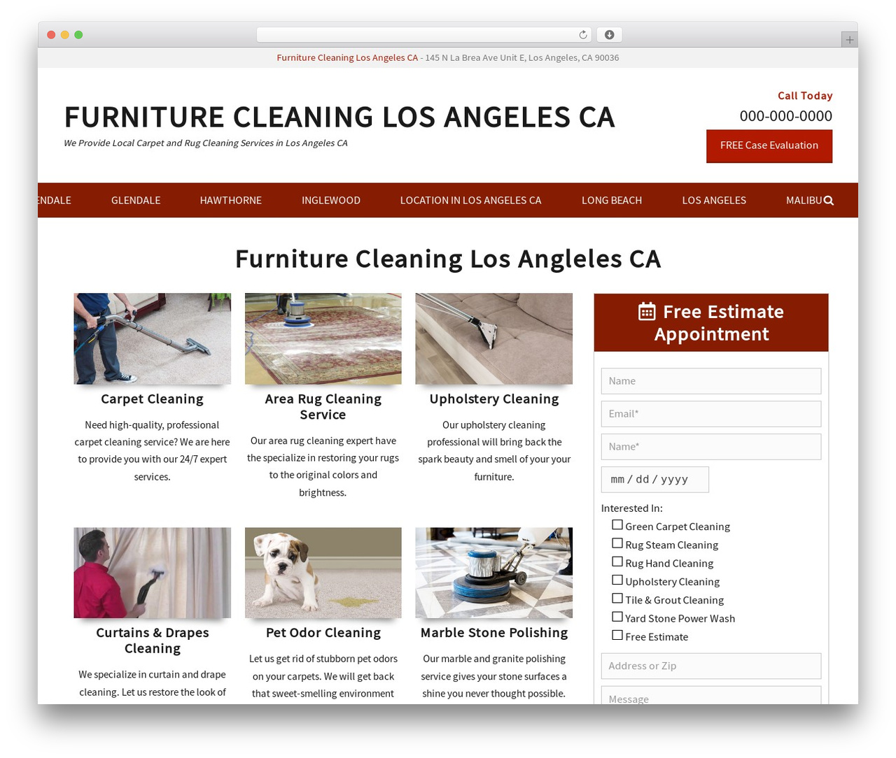 Decree free WordPress theme - furniturecleaningservices.com