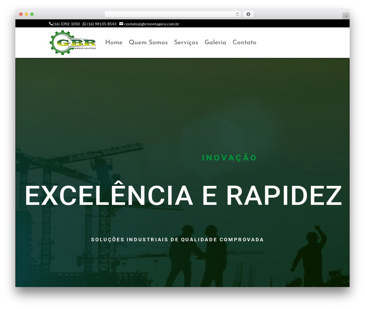 Divi WordPress theme - gbrmontagens.com.br