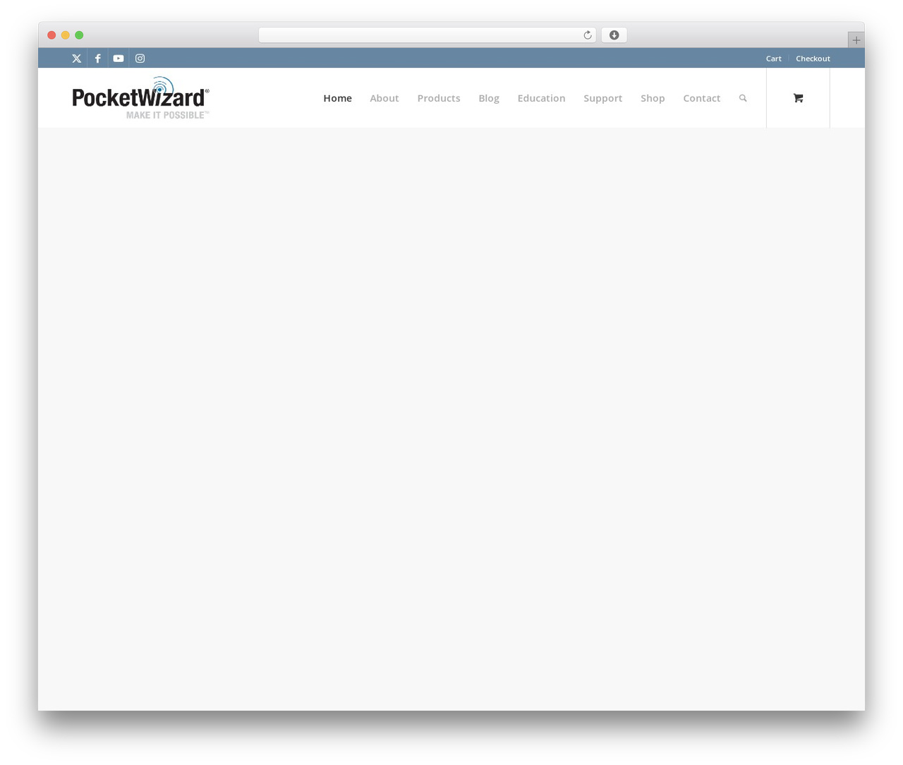 Enfold Child photography WordPress theme - pocketwizard.com