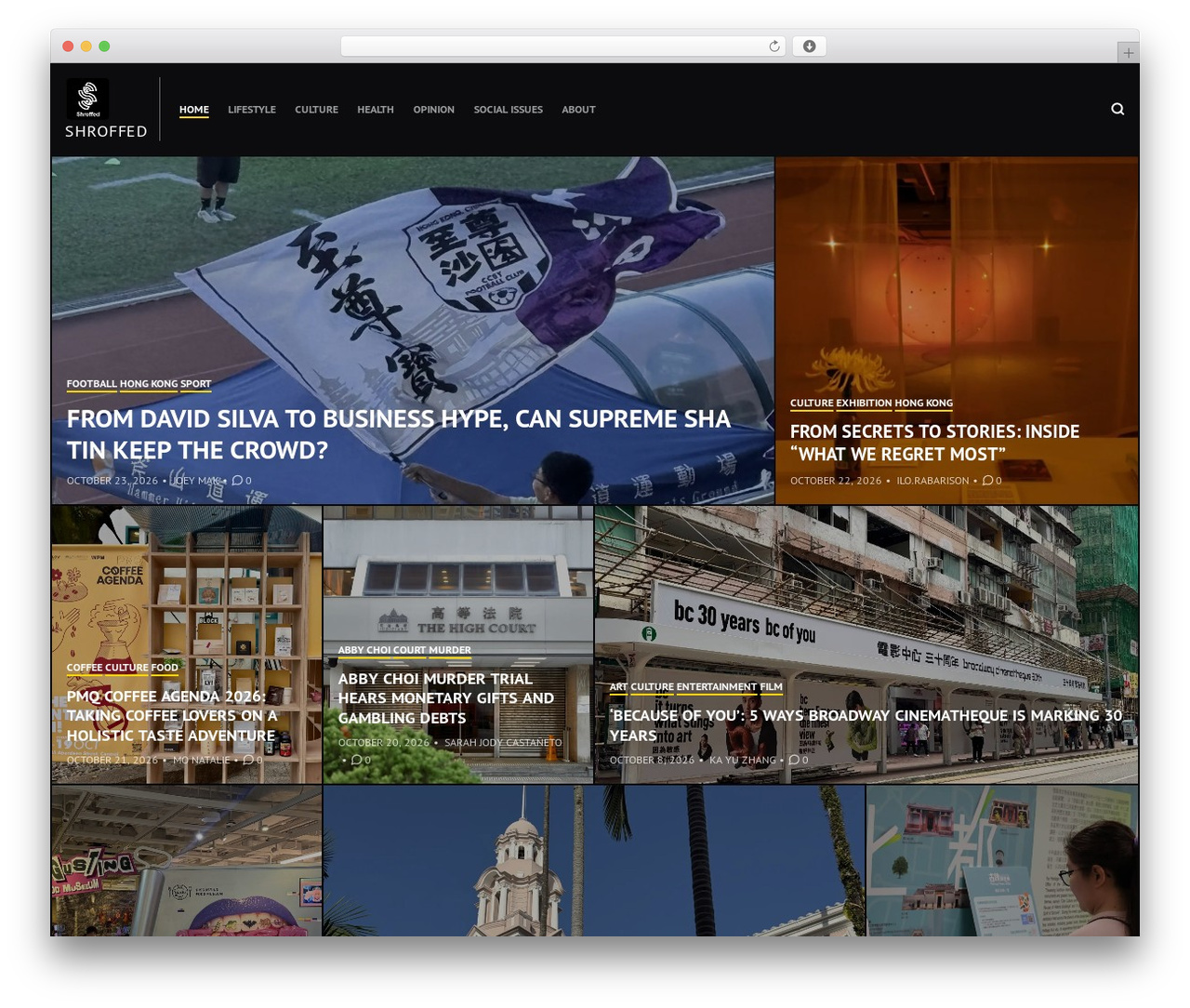 Hermes WordPress theme - shroffed.com