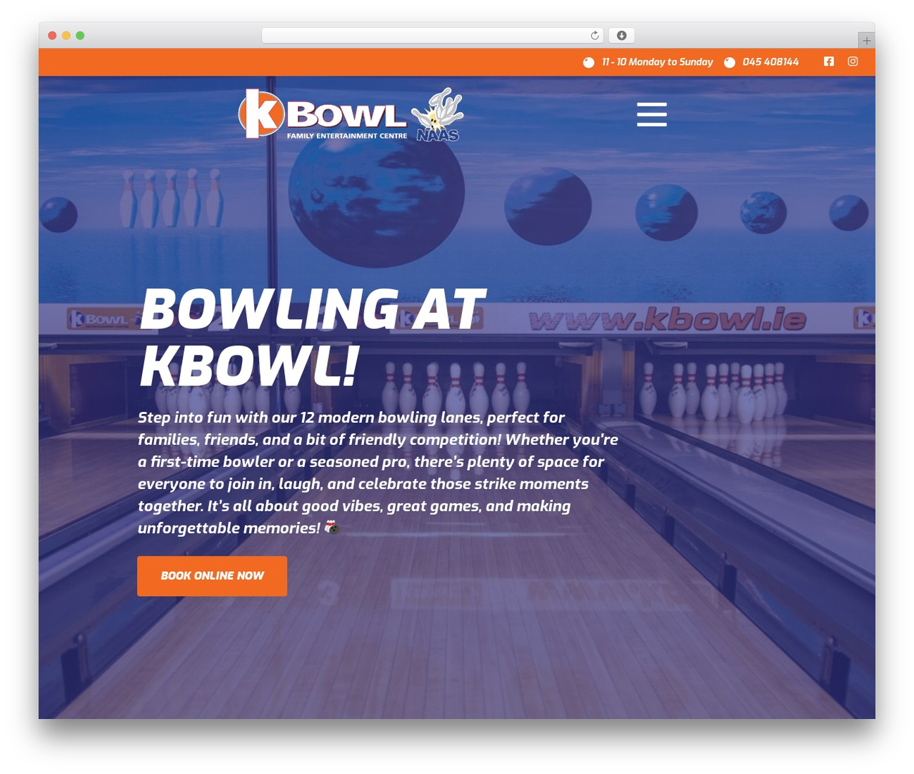 Lightseek WordPress theme - kbowl.ie