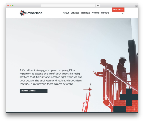 Powertech WordPress theme - www.powertech.com.au