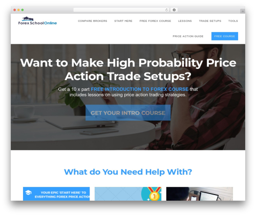 Showcase Pro WordPress theme - forexschoolonline.com