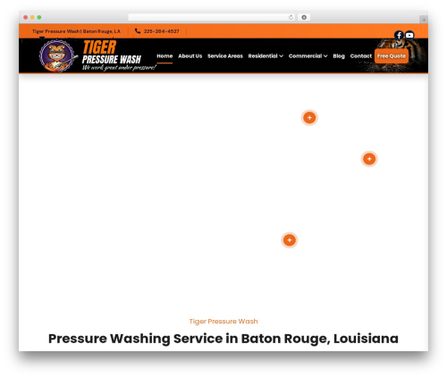 Theme WordPress Roofx - tigerpressurewash.com