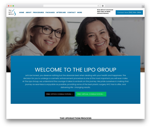 TLG WordPress theme design - thelipogroup.com