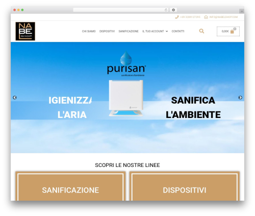 VM base WordPress store theme - nabelshop.com