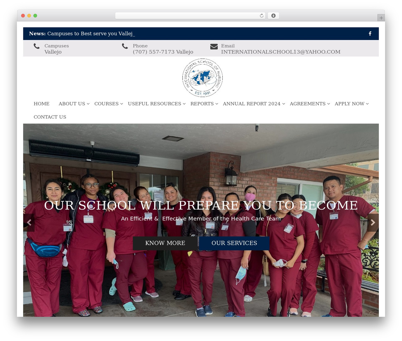 WordPress theme Education Method - intlsch-nursing.org