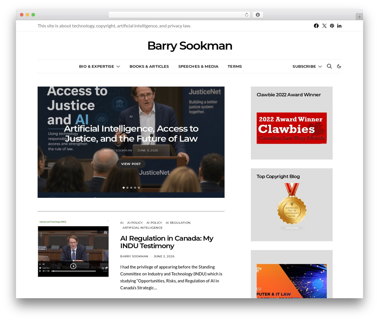 Authentic WordPress theme design - barrysookman.com Authentic WordPress theme design - barrysookman.com