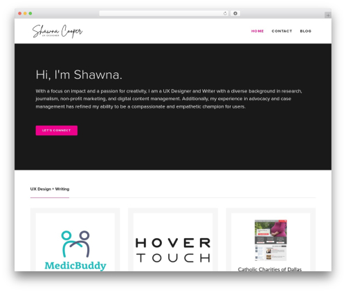 Bateaux WordPress theme - shawnarcooper.com