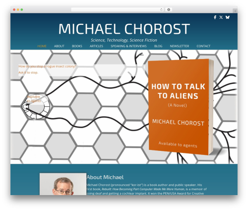 Novelist (novelist) free WordPress plugin - michaelchorost.com